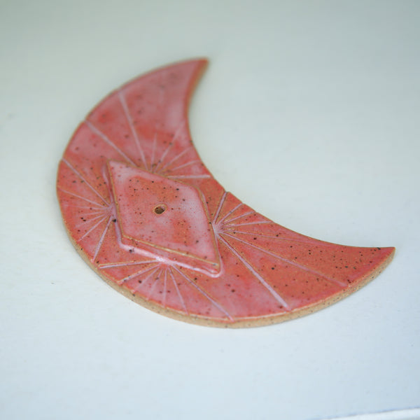 Crescent Ceramic Incense Holder