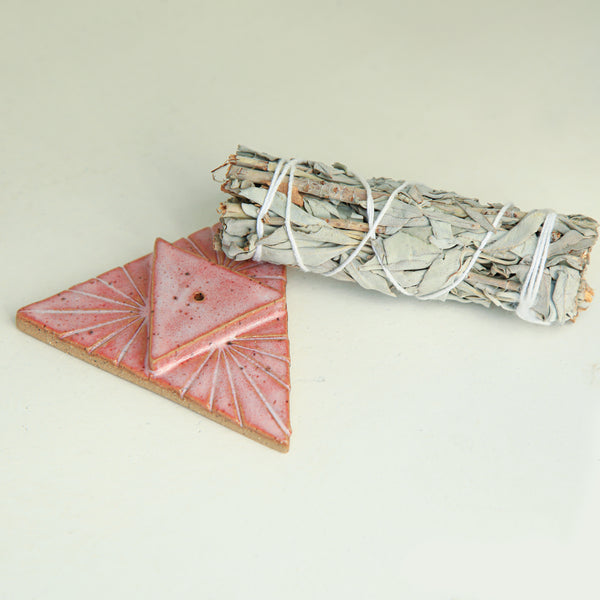 Triangle Ceramic Incense Holder