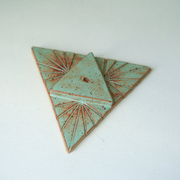 Triangle Ceramic Incense Holder